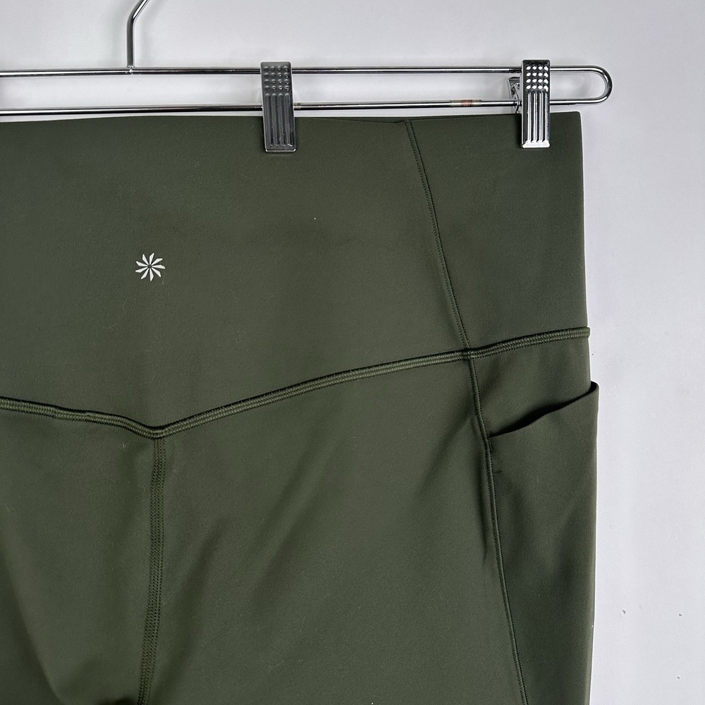 NWT Athleta Salutation Stash High Rise 7/8 Tight 3X 24W 26W Aspen Olive Pockets - Picture 9 of 12